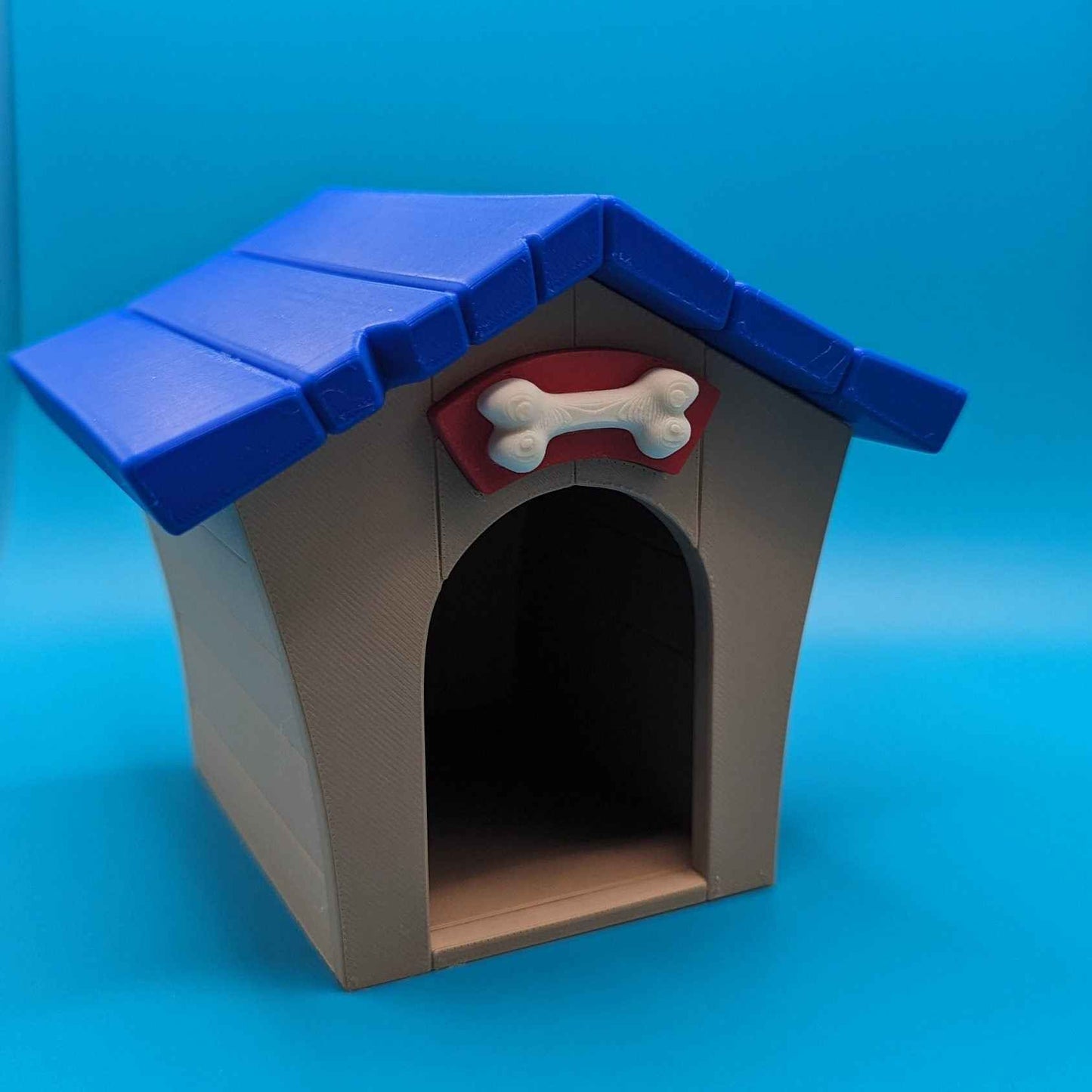 3D Printed Dog House Blue