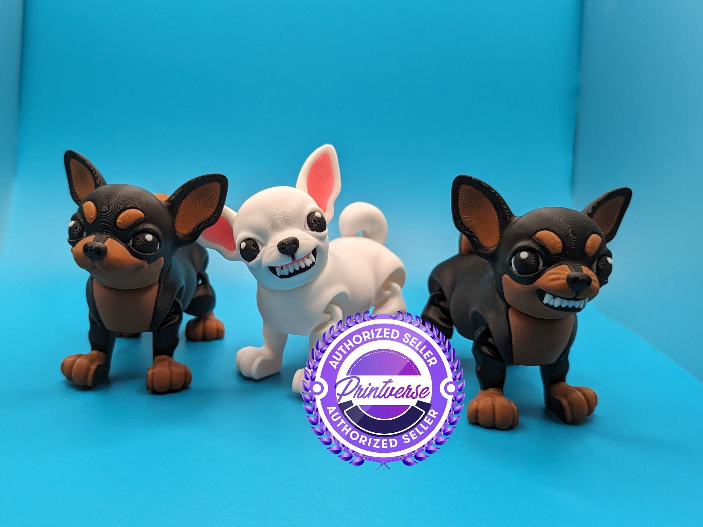 Flexi Chihuahua 3D Printed Toy Main image