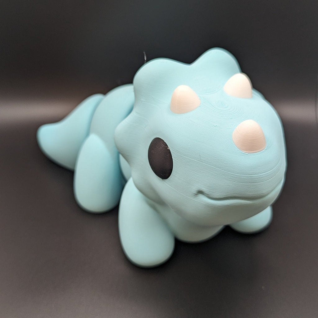 Large-Scale Flexible Baby Triceratops | Big Dino | Chubby Dino | Zou3D - Collectors World Toys