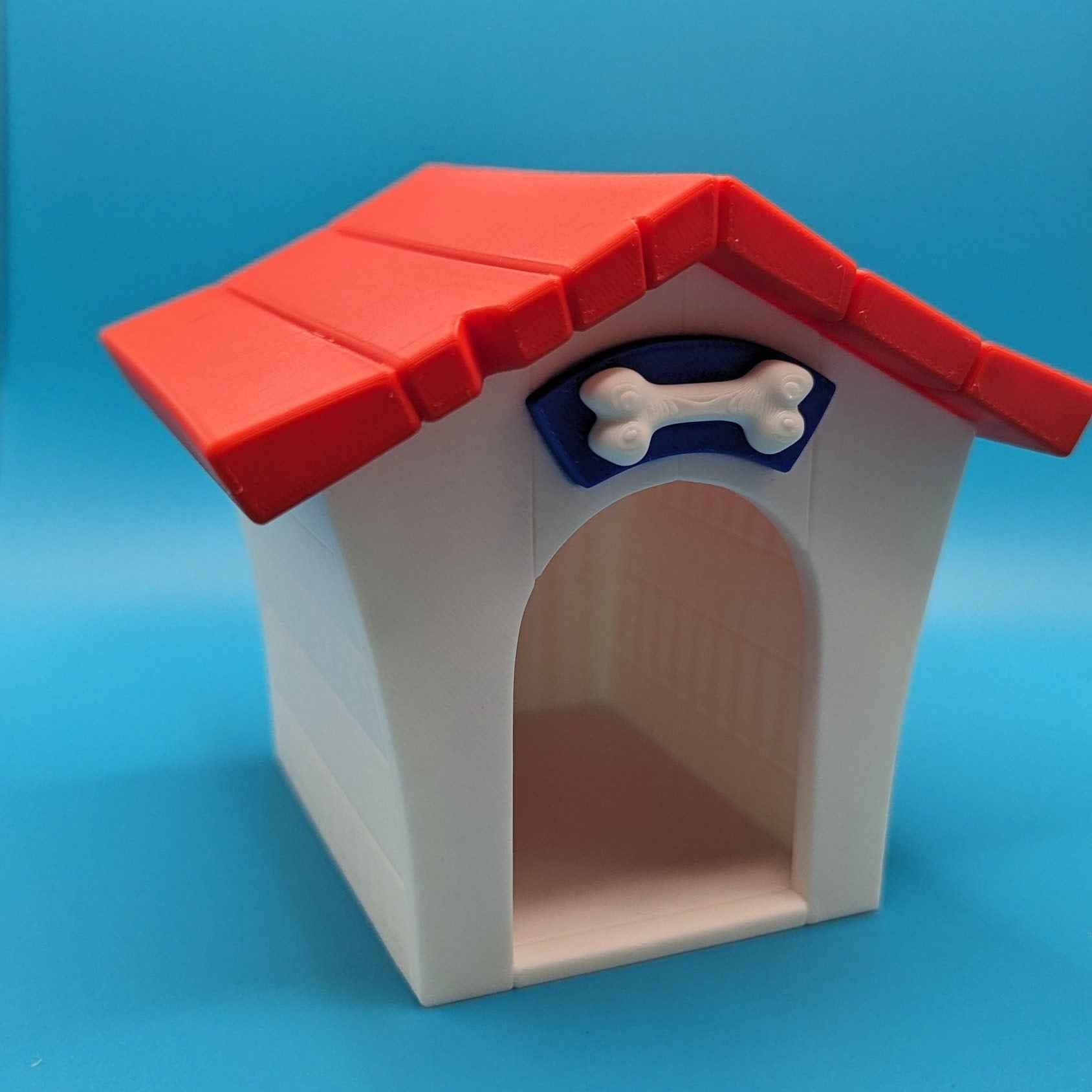 3D Printed Dog House Red