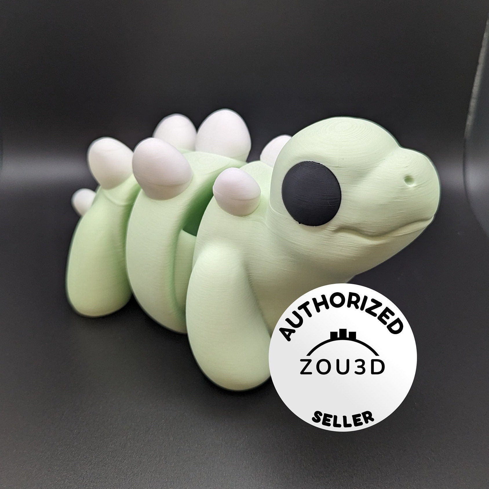 Large-Scale Flexible Baby Stegosaurus | Big Dinosaur | Chubby Dino | Zou3d - Collectors World Toys