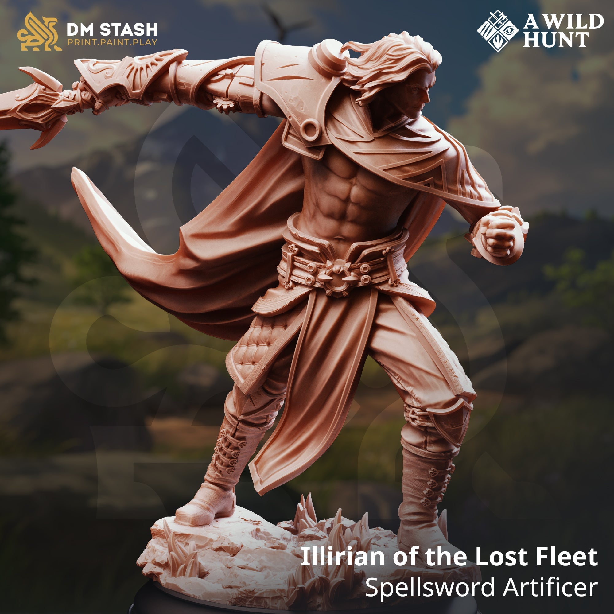 Illirian of the Lost Fleet, Spellsword Artificer (Male Elf Battlemage) Main image