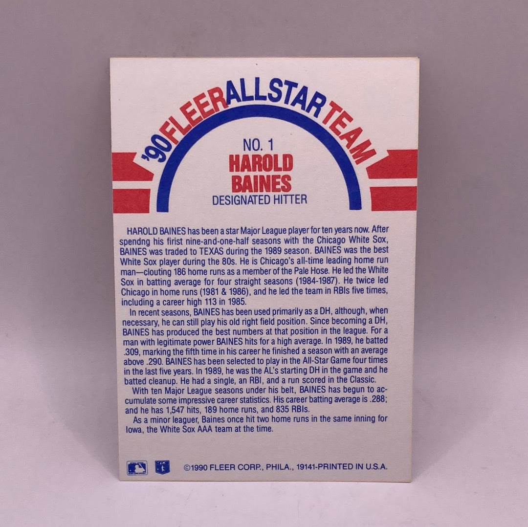 Fleer Harold Baines Sports Card