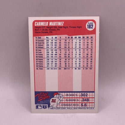 Fleer Carmelo Martinez Sports Card