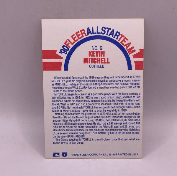 Fleer Kevin Mitchell Sports Card
