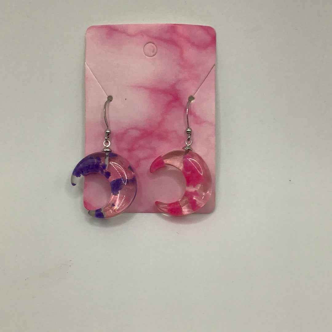 Mix Matched Moon earrings Main image
