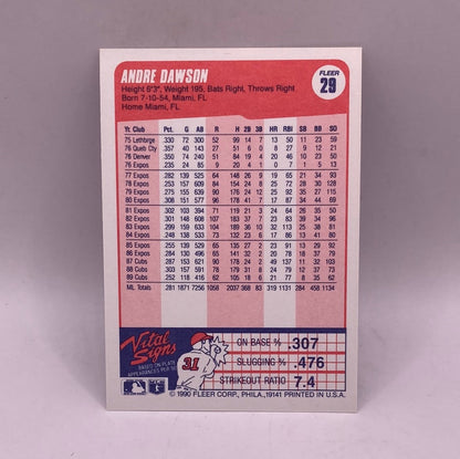 Fleer Andre Dawson Sports Card