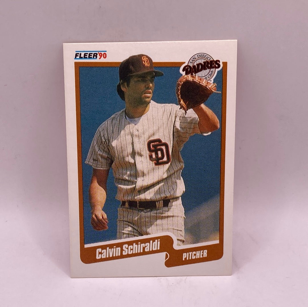 Fleer Calvin Schiraldi Sports Card