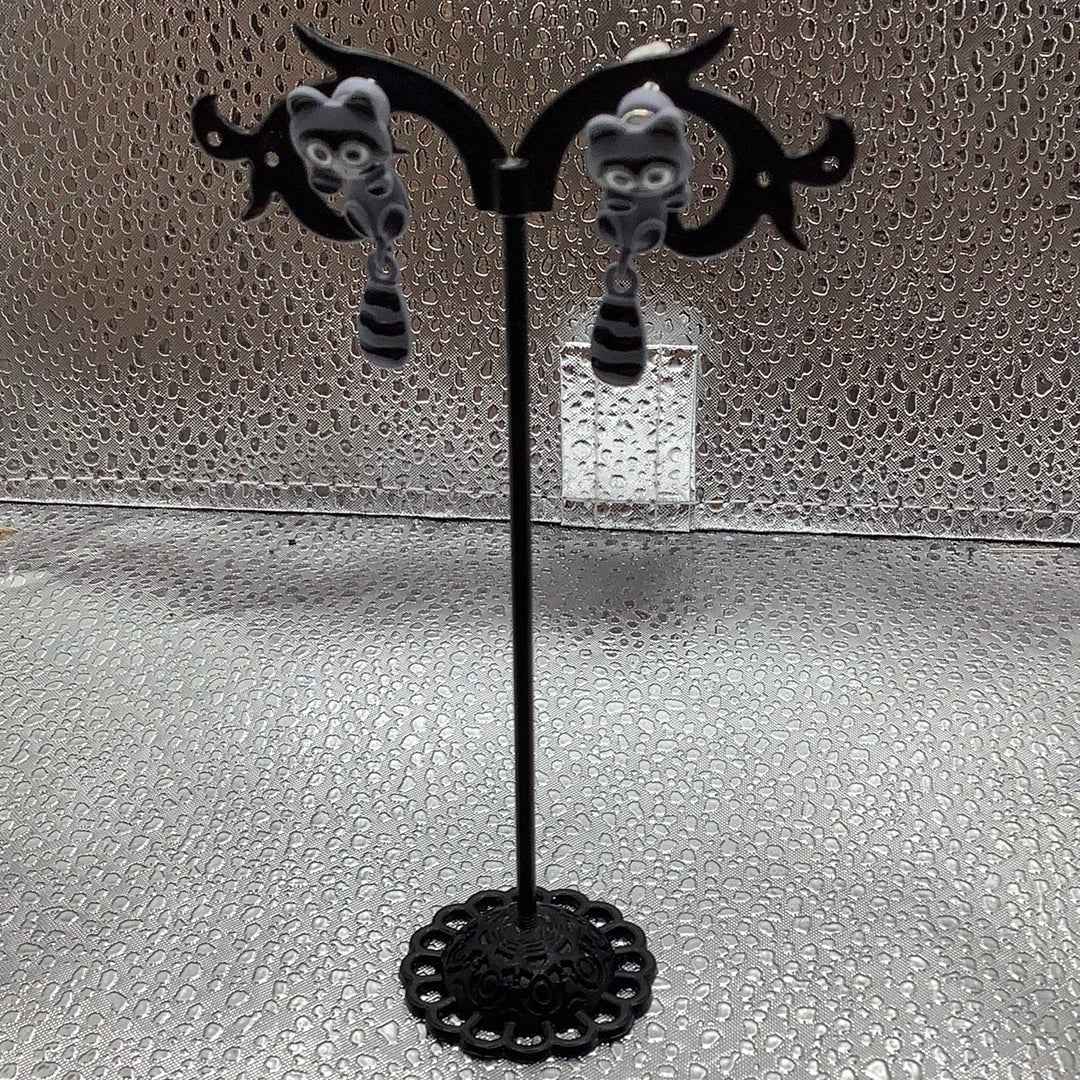Raccoon earrings