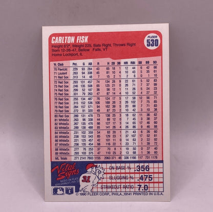 Fleer Carlton Fisk Sports Card