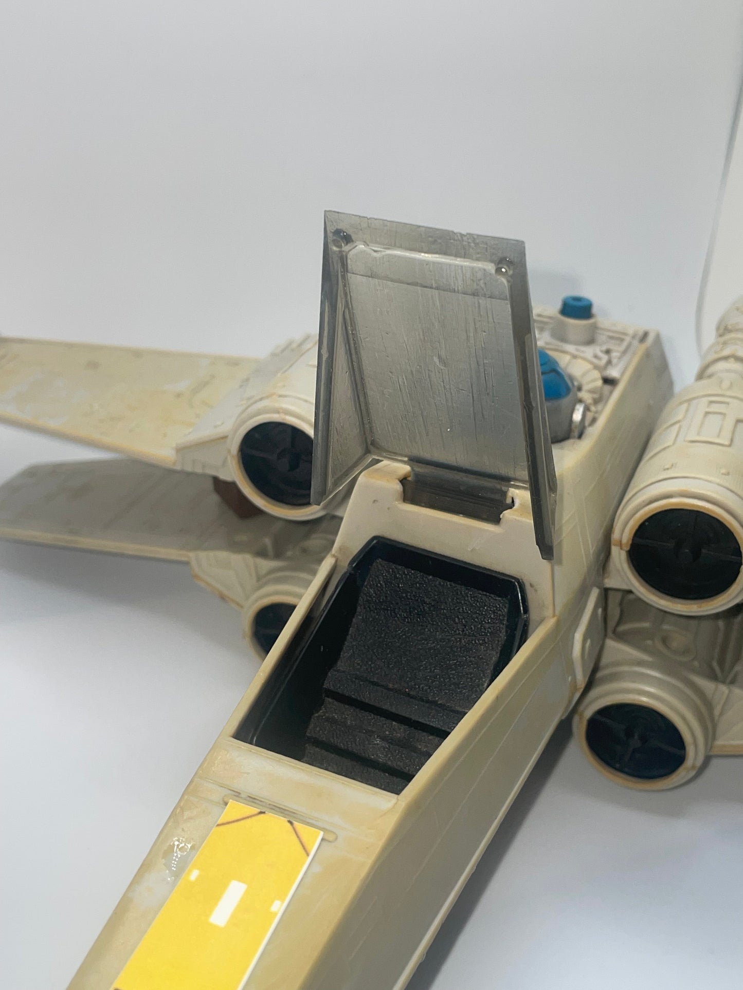 Vintage Star Wars X Wing fighter Canopy Glass Reproduction Part 1978 Kenner Toys