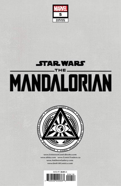 Star Wars: The Mandalorian #5 Unknown Comics Patch Zircher Exclusive Var (11/02/2022) - Collectors World Toys