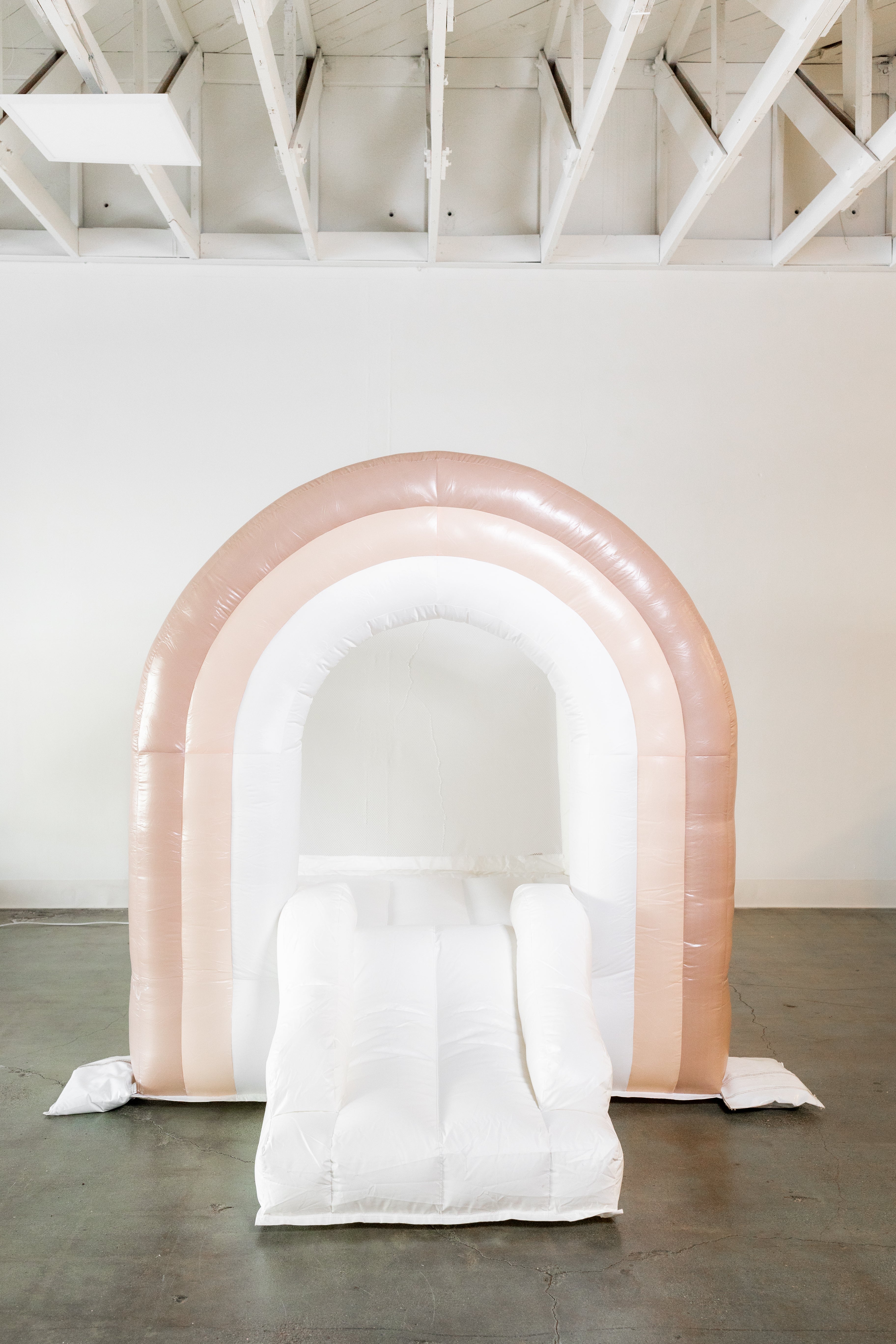Mini Boho - Beige Rainbow Bounce House Main image