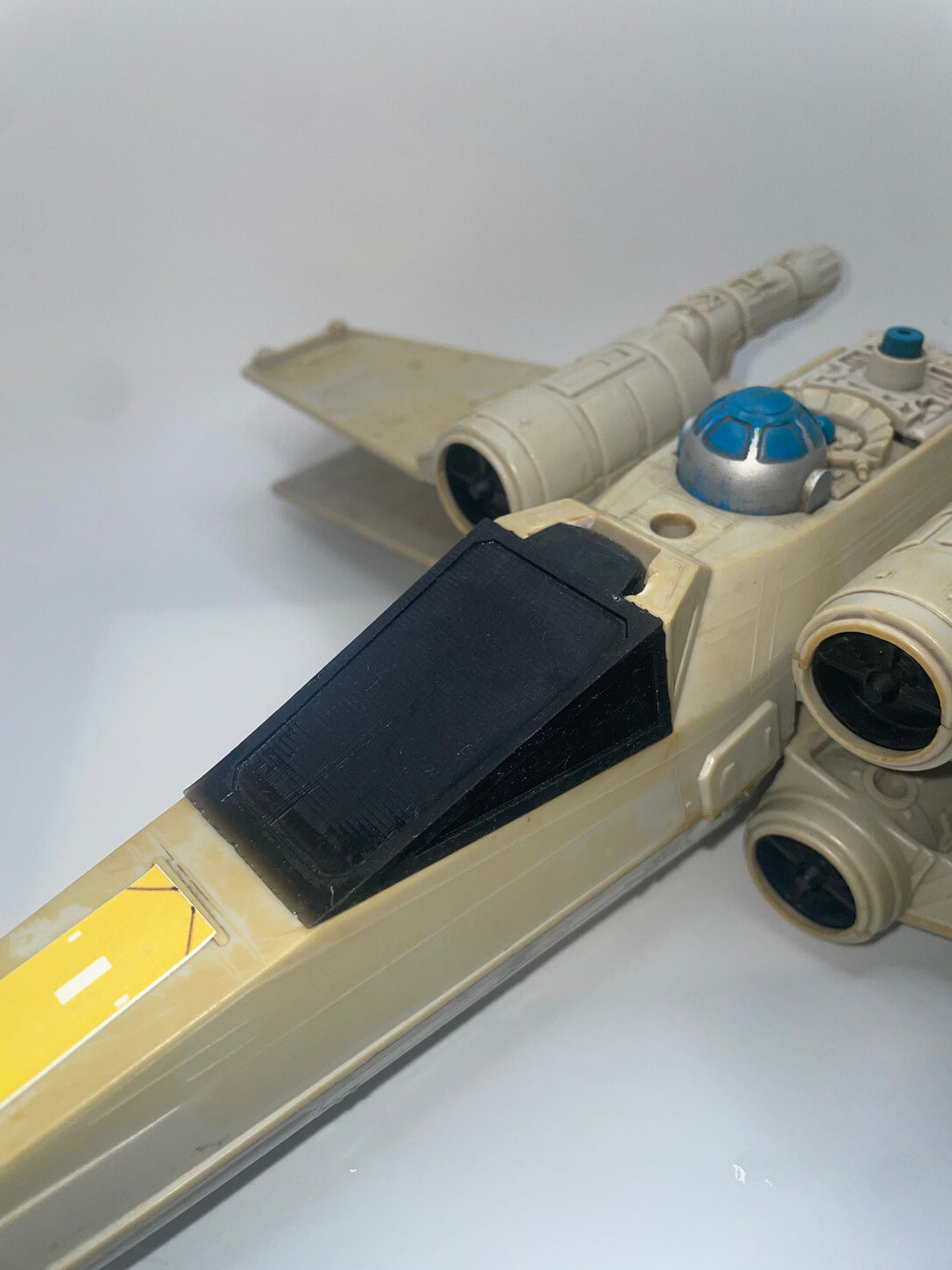 Vintage Star Wars X Wing fighter Canopy Glass Reproduction Part 1978 Kenner Toys - Collectors World Toys