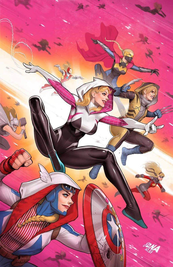 [Signed by David Nakayama] SPIDER-GWEN: GWENVERSE #1 Virgin DAVID NAKAYAMA EXCLUSIVE VAR (11/02/2022) - Collectors World Toys