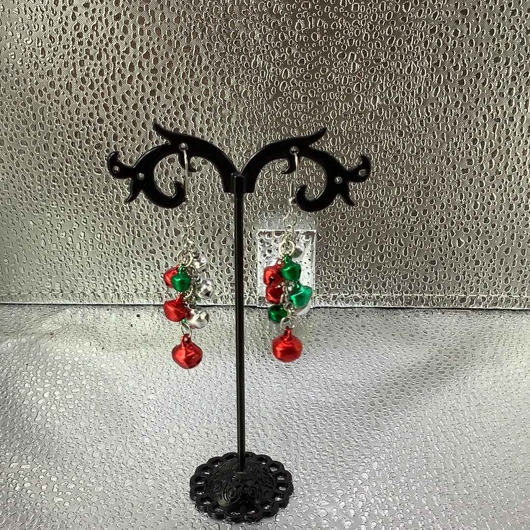 Multicolored jingle bells earrings Main image