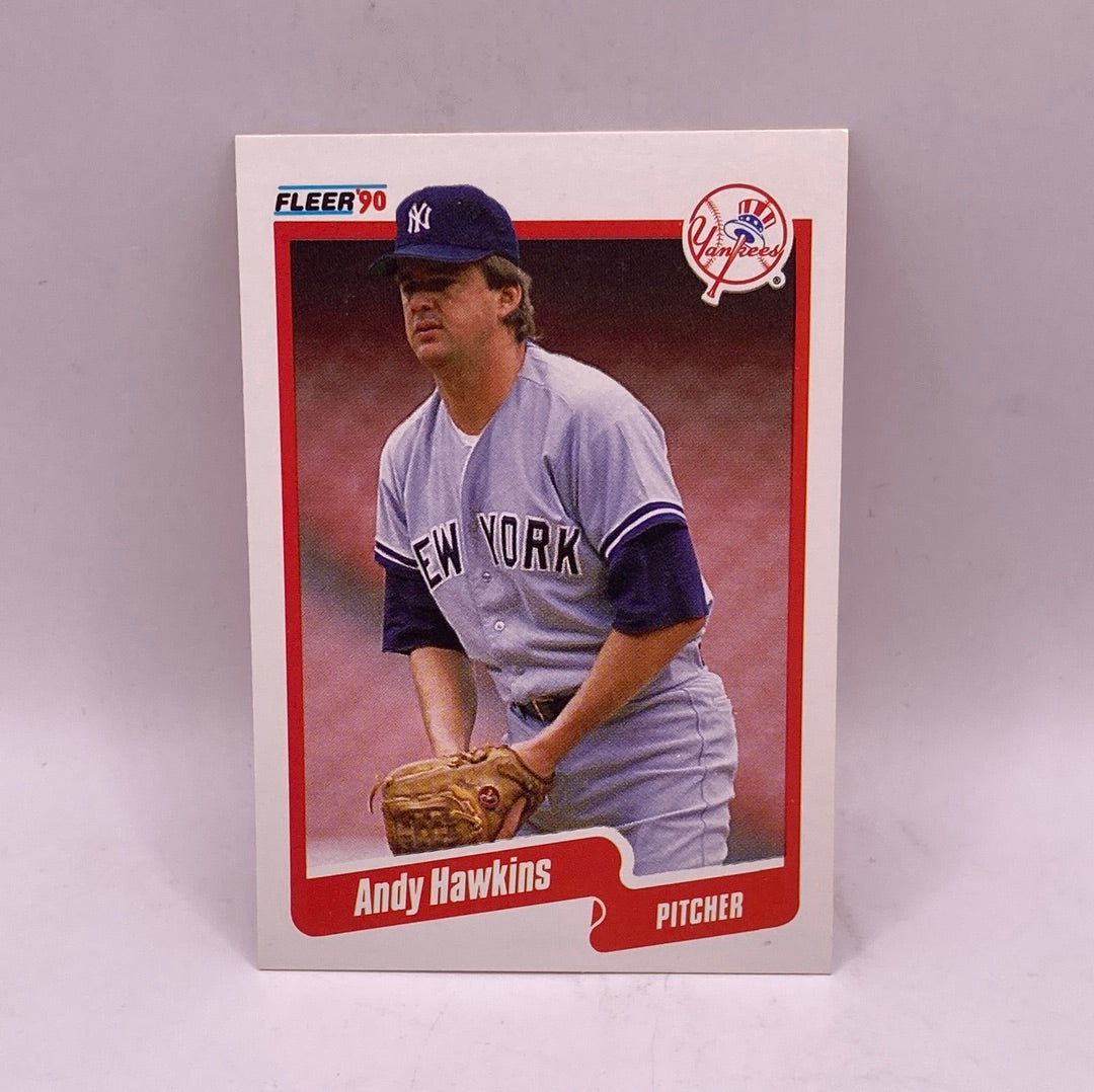 Fleer Andy Hawkins Sports Card