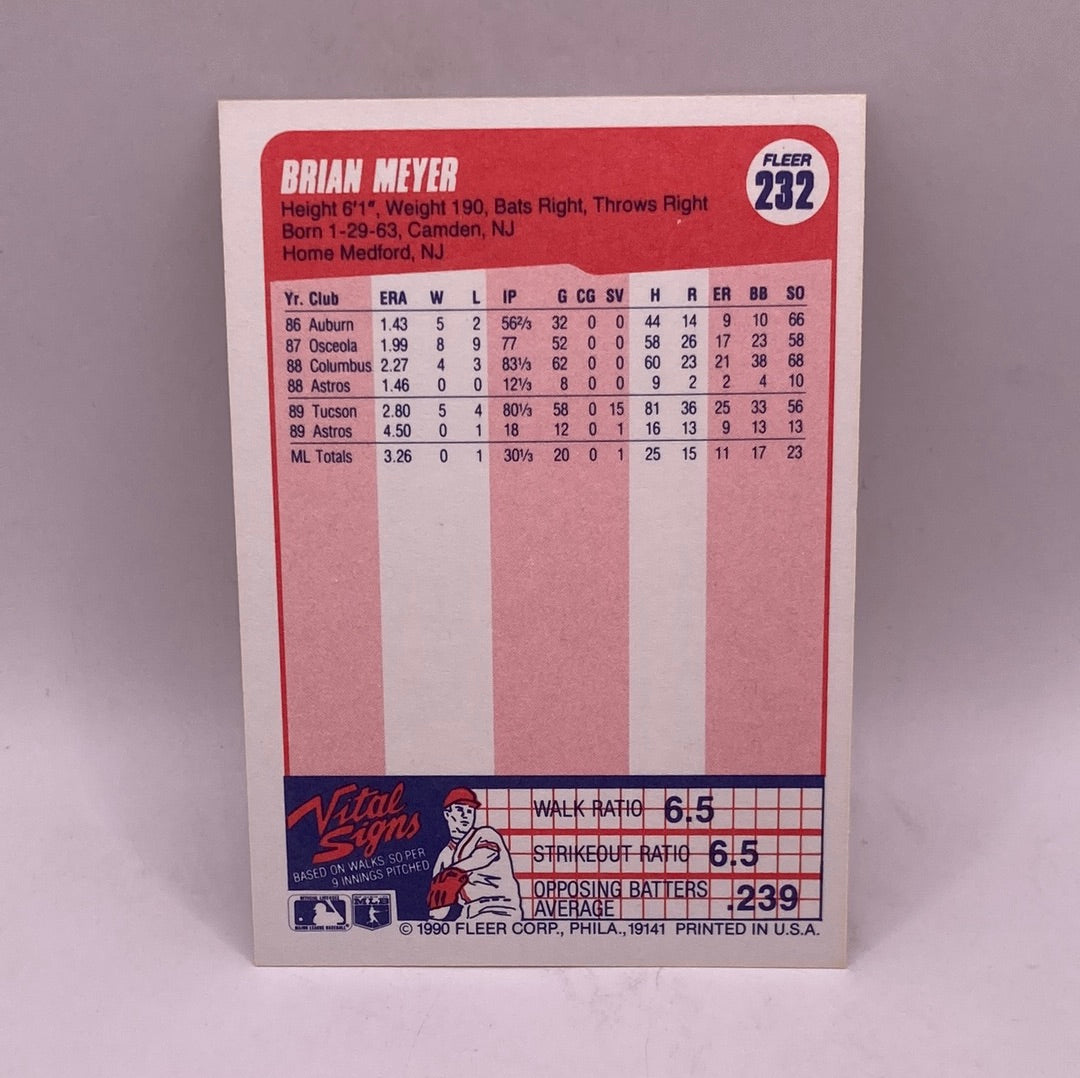 Fleer Brian Meyer Sports Card