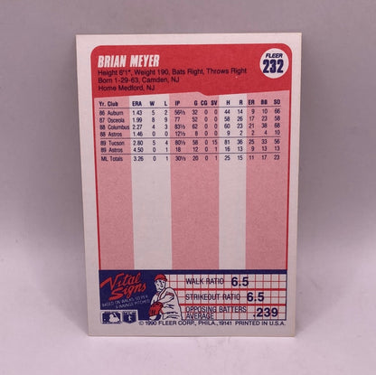 Fleer Brian Meyer Sports Card