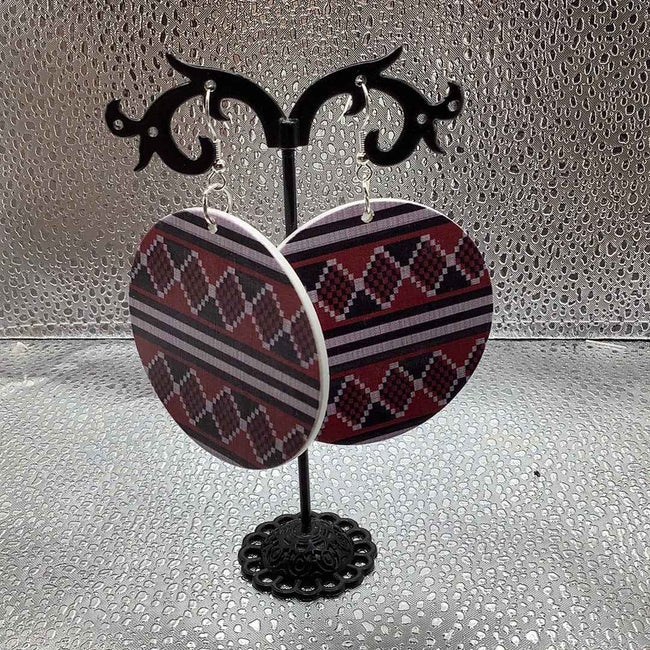 Round Christmas earrings Hover Image