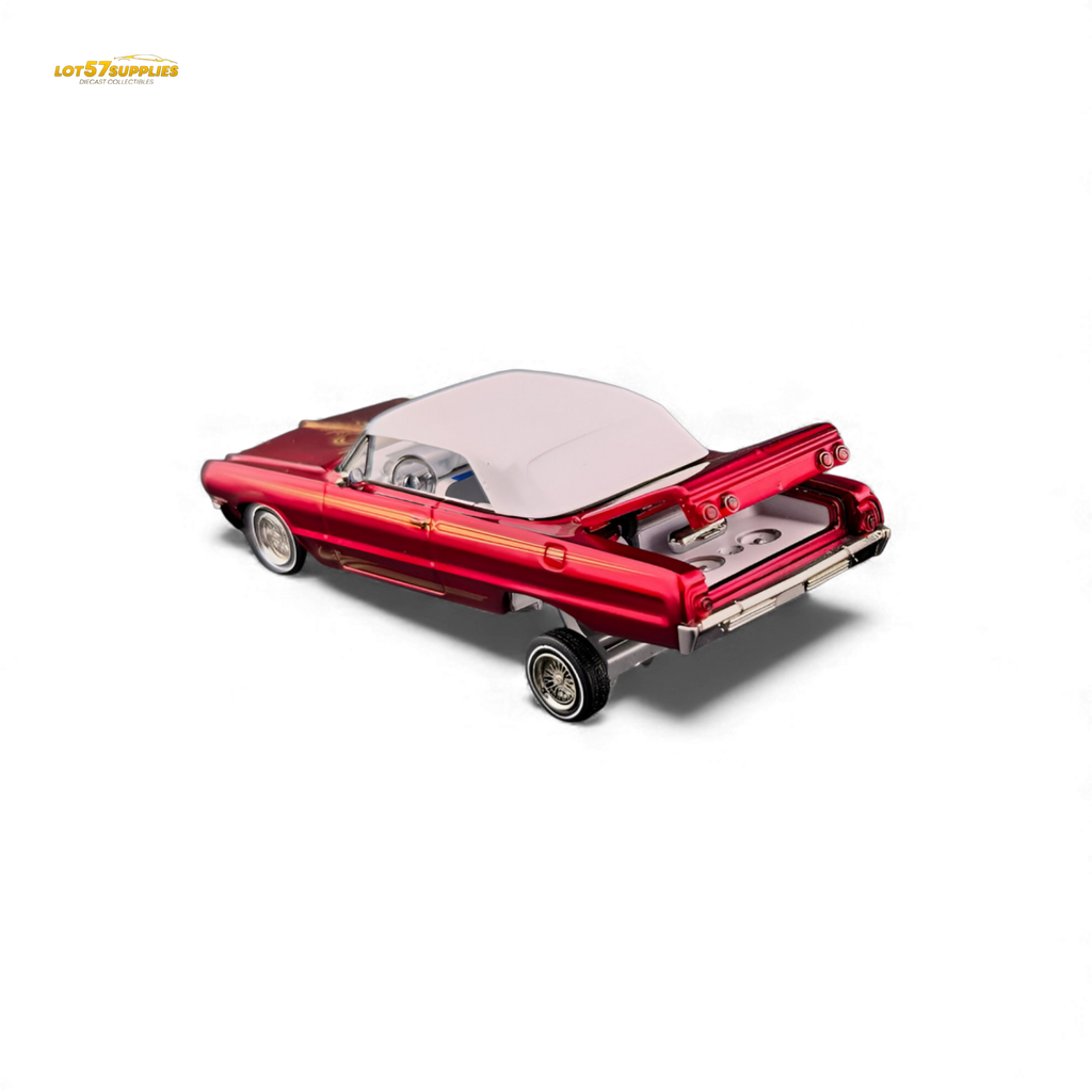 (Pre-Order) Fine Works64 Chevrolet Impala - Transparent Red Ordinary - 1:64