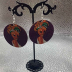 Round earrings