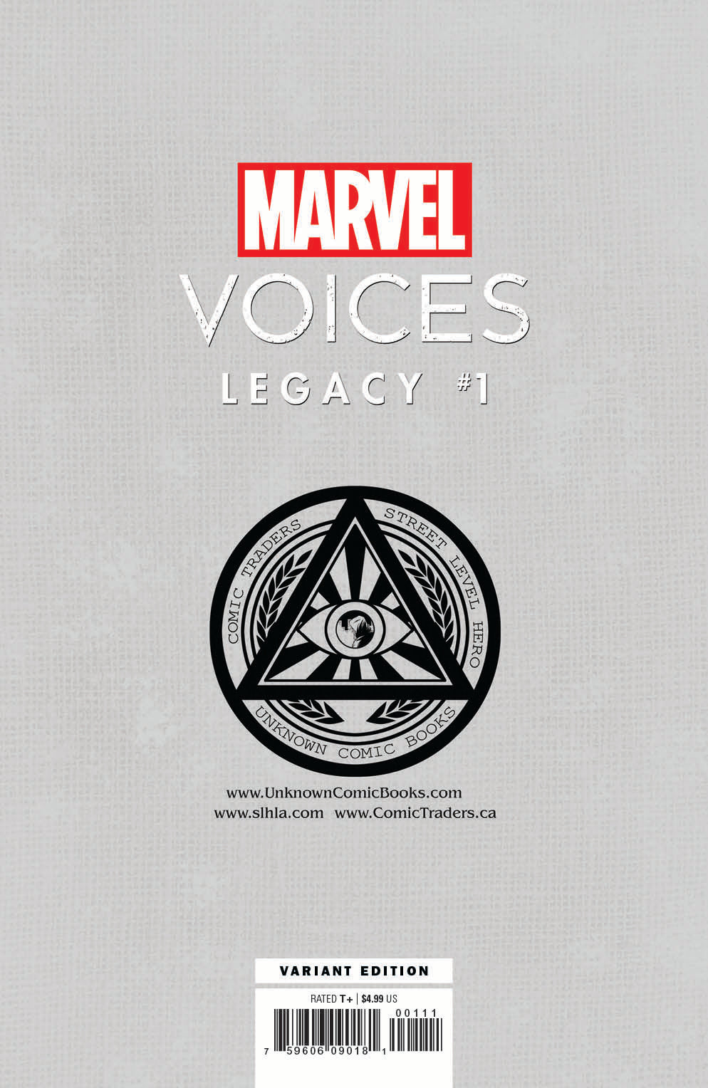 MARVELS VOICES LEGACY #1 UNKNOWN COMICS GABRIELE DELLOTTO EXCLUSIVE VAR (02/24/2021) - Collectors World Toys