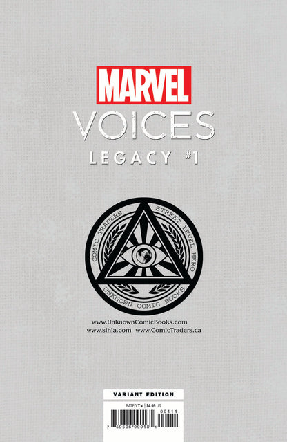 MARVELS VOICES LEGACY #1 UNKNOWN COMICS GABRIELE DELLOTTO EXCLUSIVE VAR (02/24/2021) - Collectors World Toys