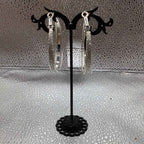 Silver hoop earrings