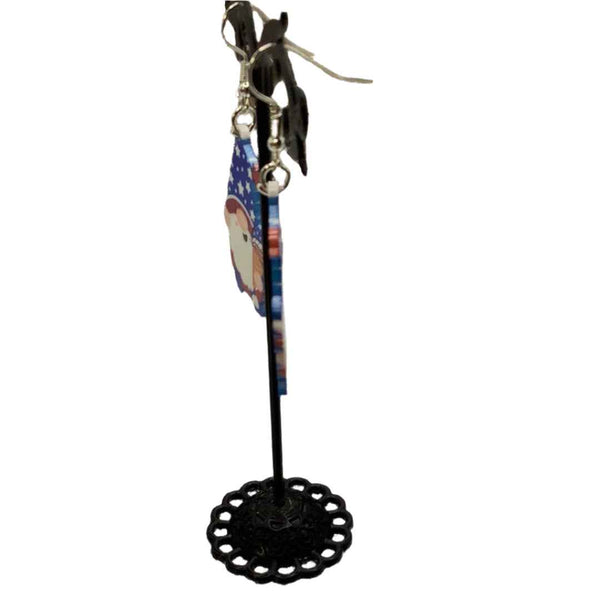 Americana gnome with Ice Cream Earrings