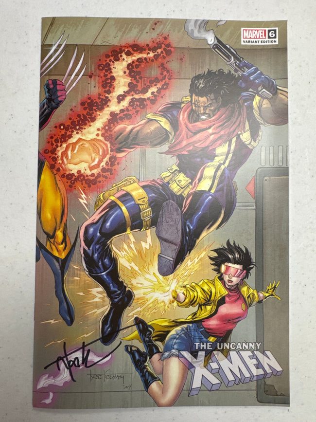 [Signed by Tyler Kirkham] UNCANNY X-MEN #6 Kirkham  UNKNOWN COMICS EXCL - Collectors World Toys Hover Image