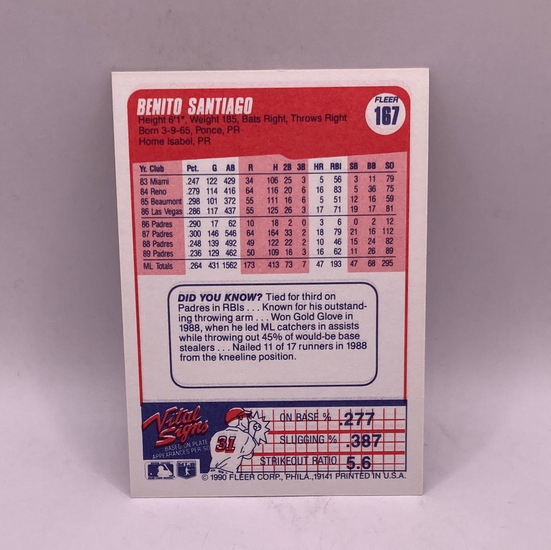 Fleer Benito Santiago Sports Card