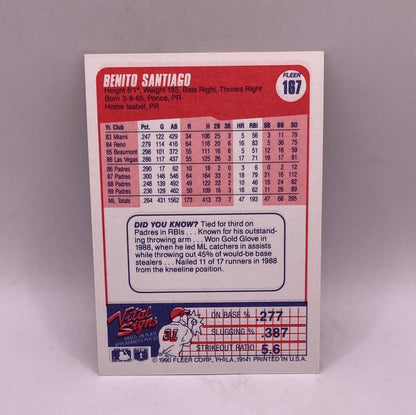 Fleer Benito Santiago Sports Card