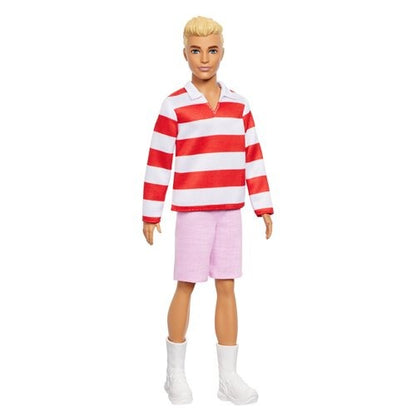 Barbie Fashionista - Select Figure(s) #241 Ken (Blonde Hair, Sriped Shirt)