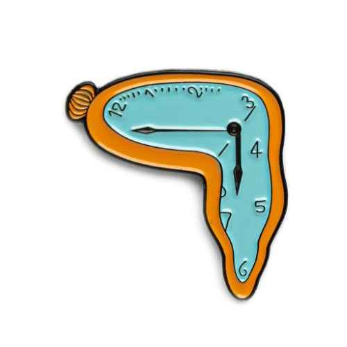 Persistence of Memory - Salvador Dali Enamel Pin - Today is Art Day