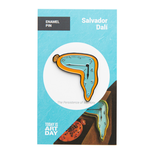 Persistence of Memory - Salvador Dali Enamel Pin - Today is Art Day - Collectors World Toys