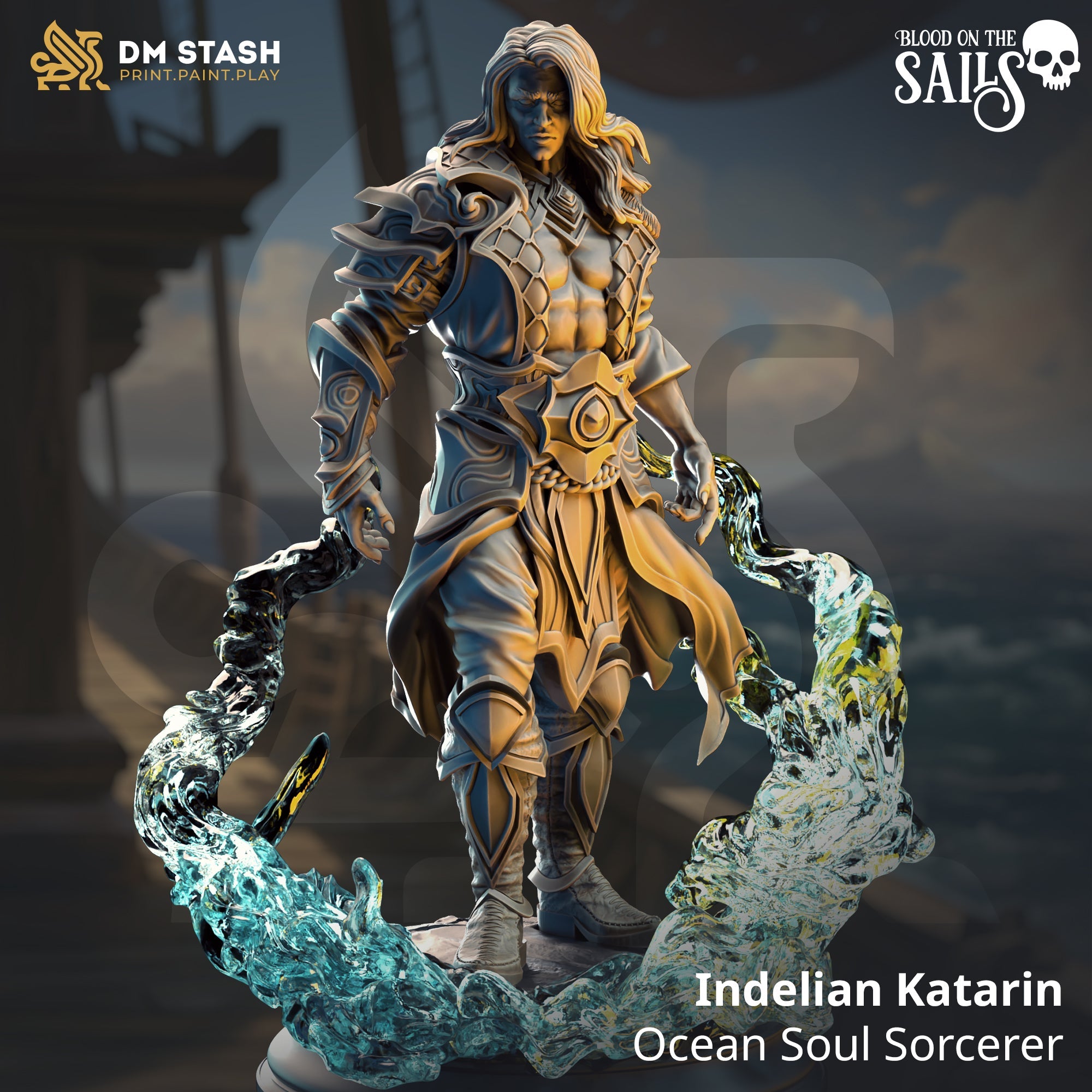 Indelian Katarin, Ocean Soul Sorcerer (Male Elf Sorcerer) Main image
