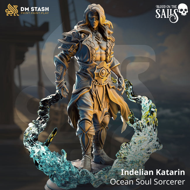 Indelian Katarin, Ocean Soul Sorcerer (Male Elf Sorcerer) Hover Image