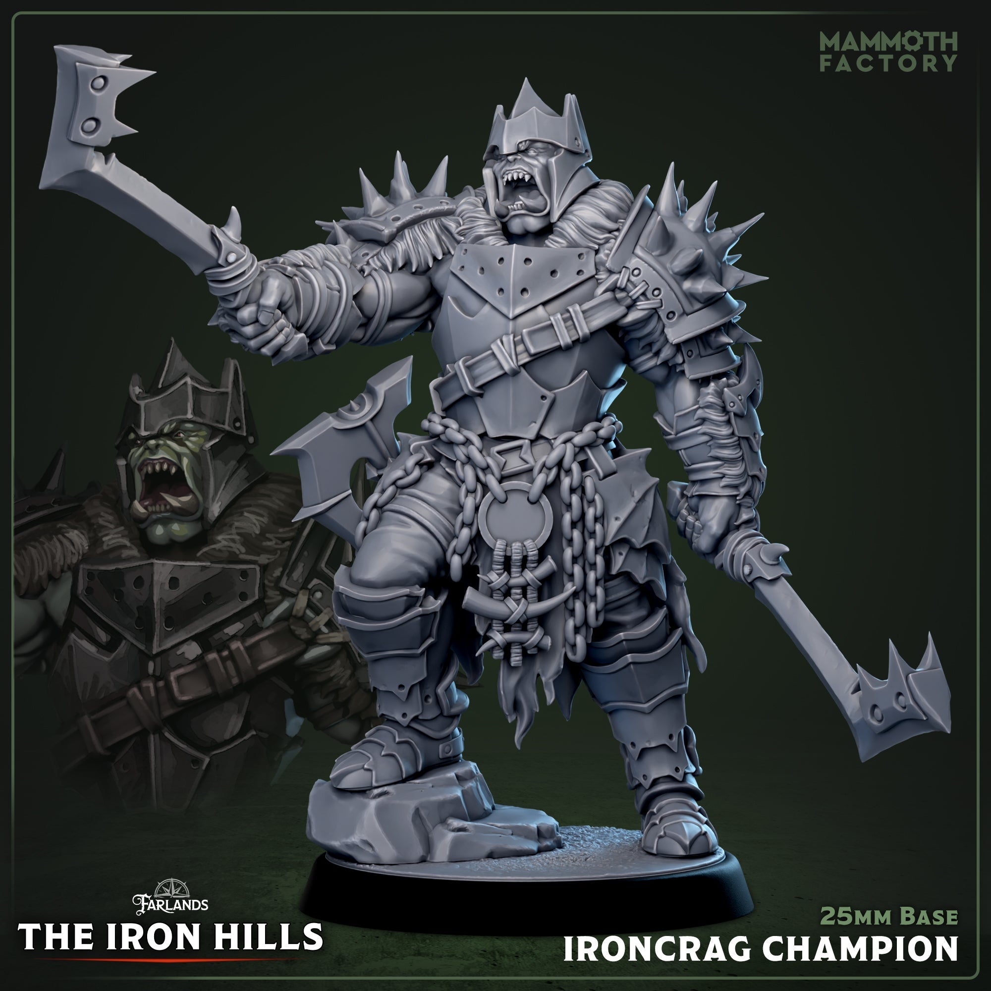 Ironcrag Champion (Male Orc Barbarian) Main image