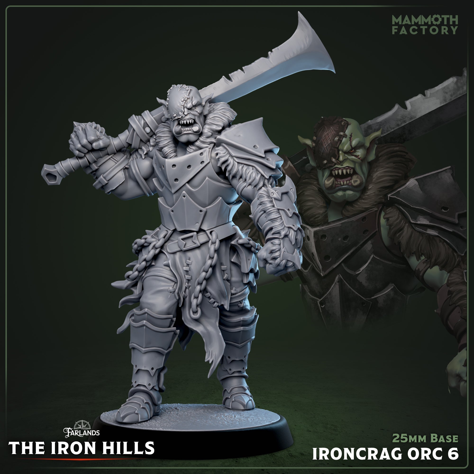 Ironcrag Orc: Sculpt 6 (Male Orc Barbarian) Main image