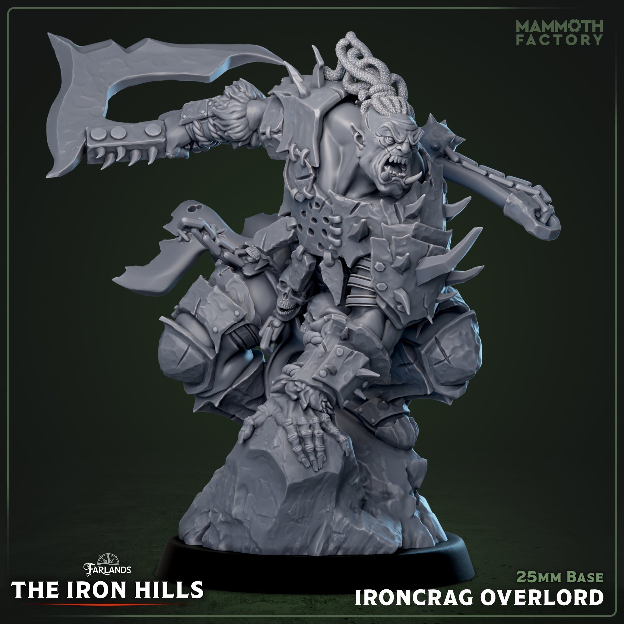 Ironcrag Overlord (Male Orc Barbarian Warlord) Main image