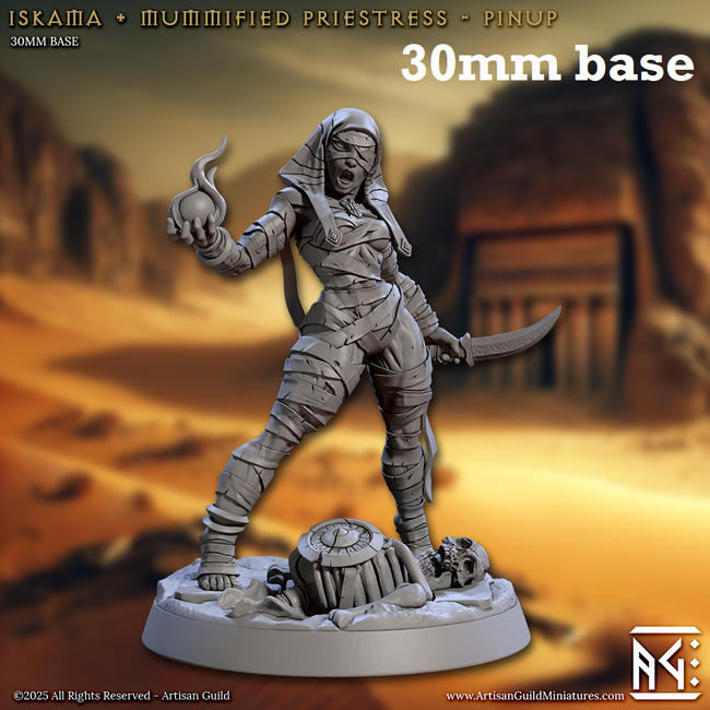 Iskama, Mummified Priestess (Female Undead Mummy) - Hover Image