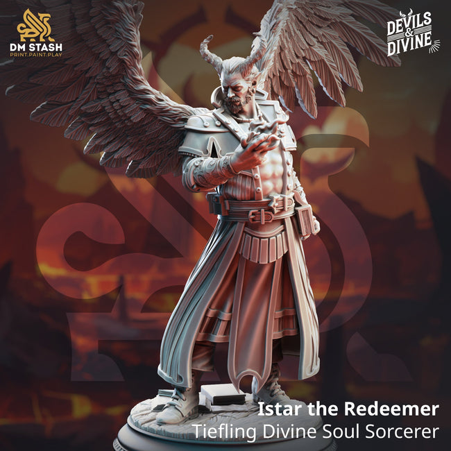 Istar the Redeemer (Male Tiefling Divine Soul Sorcerer) - Hover Image