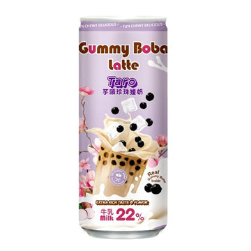 O'S GUMMY BOBA LATTE TARO CAN 12/15.9 FZ Main image