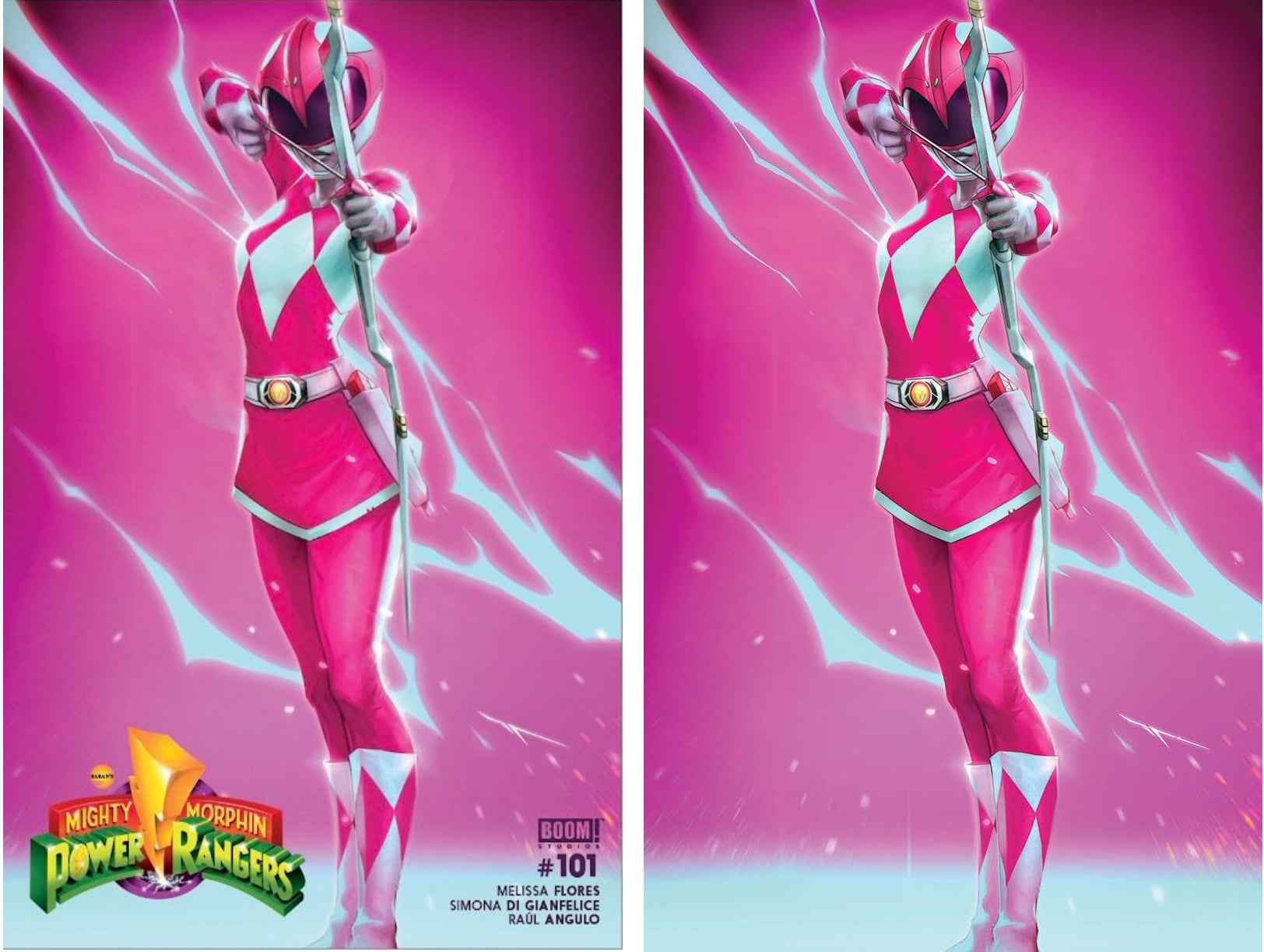 MIGHTY MORPHIN POWER RANGERS #101 (IVAN TAO EXCLUSIVE TRADE/VIRGIN VARIANT SET) ~ BOOM! Main image