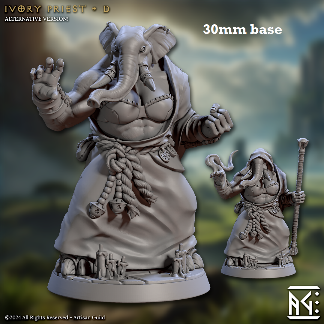 Ivory Priest - Sculpt D (Female Loxodon Monk) Main image