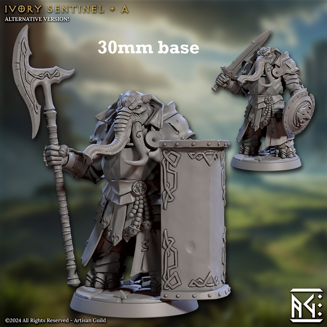 Ivory Sentinel - Sculpt A (Male Loxodon Warrior) Hover Image