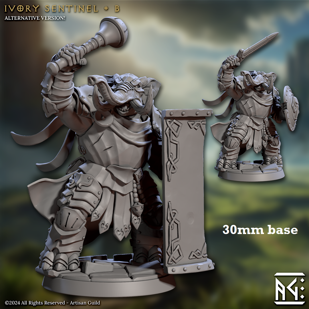 Ivory Sentinel - Sculpt B (Male Loxodon Warrior) Main image