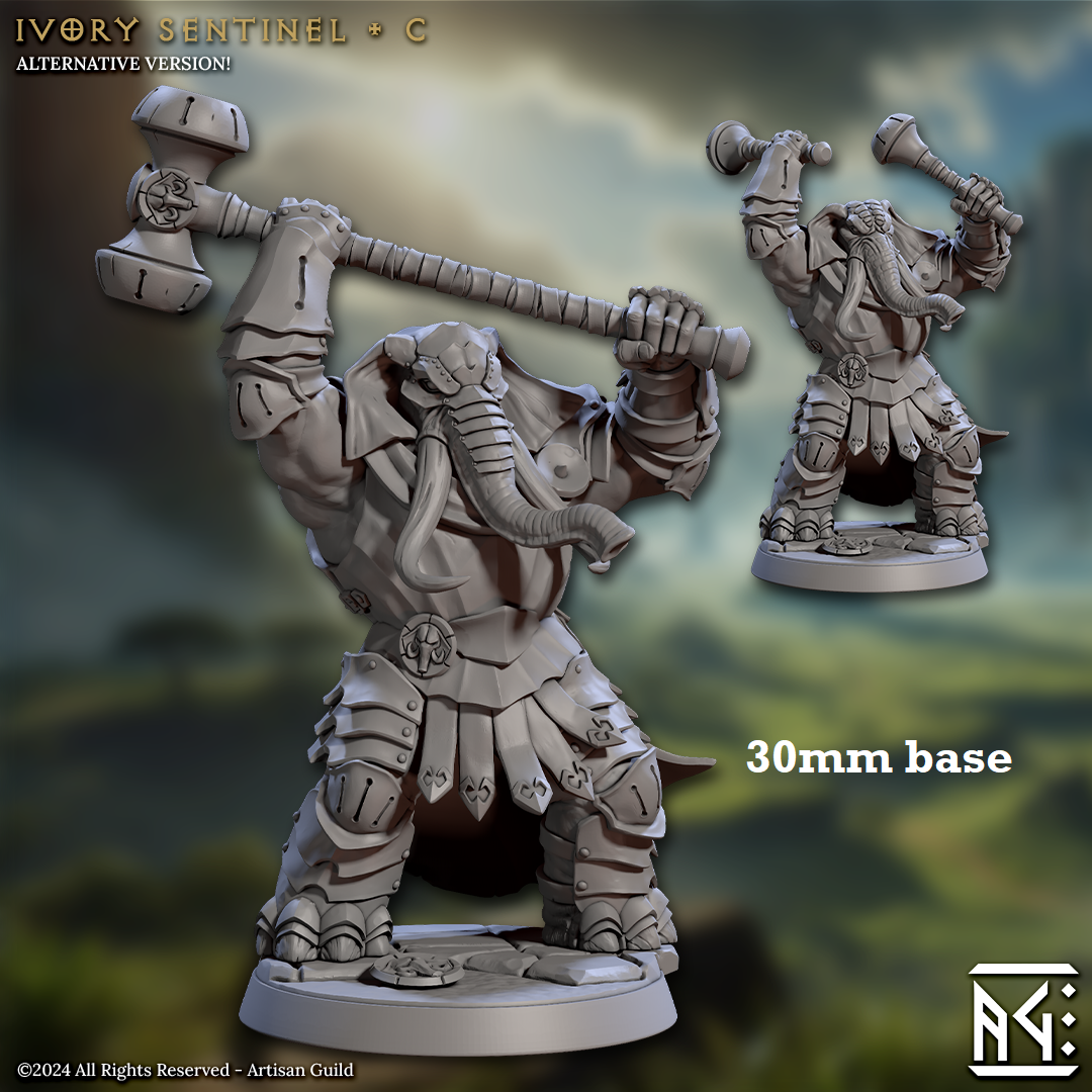 Ivory Sentinel - Sculpt C (Male Loxodon Warrior) Main image