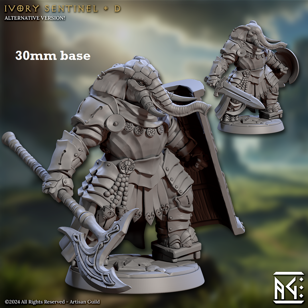 Ivory Sentinel - Sculpt D (Female Loxodon Warrior) Main image